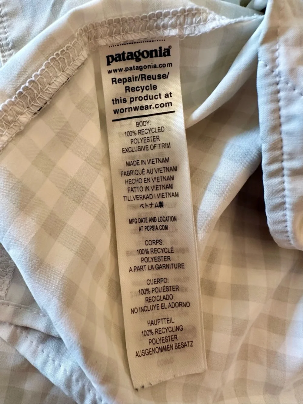 ✨SOLD✨Patagonia Boat & Beach Shirt | L |Oversized Cover-Up Neutral Coastal - Picture 11 of 13